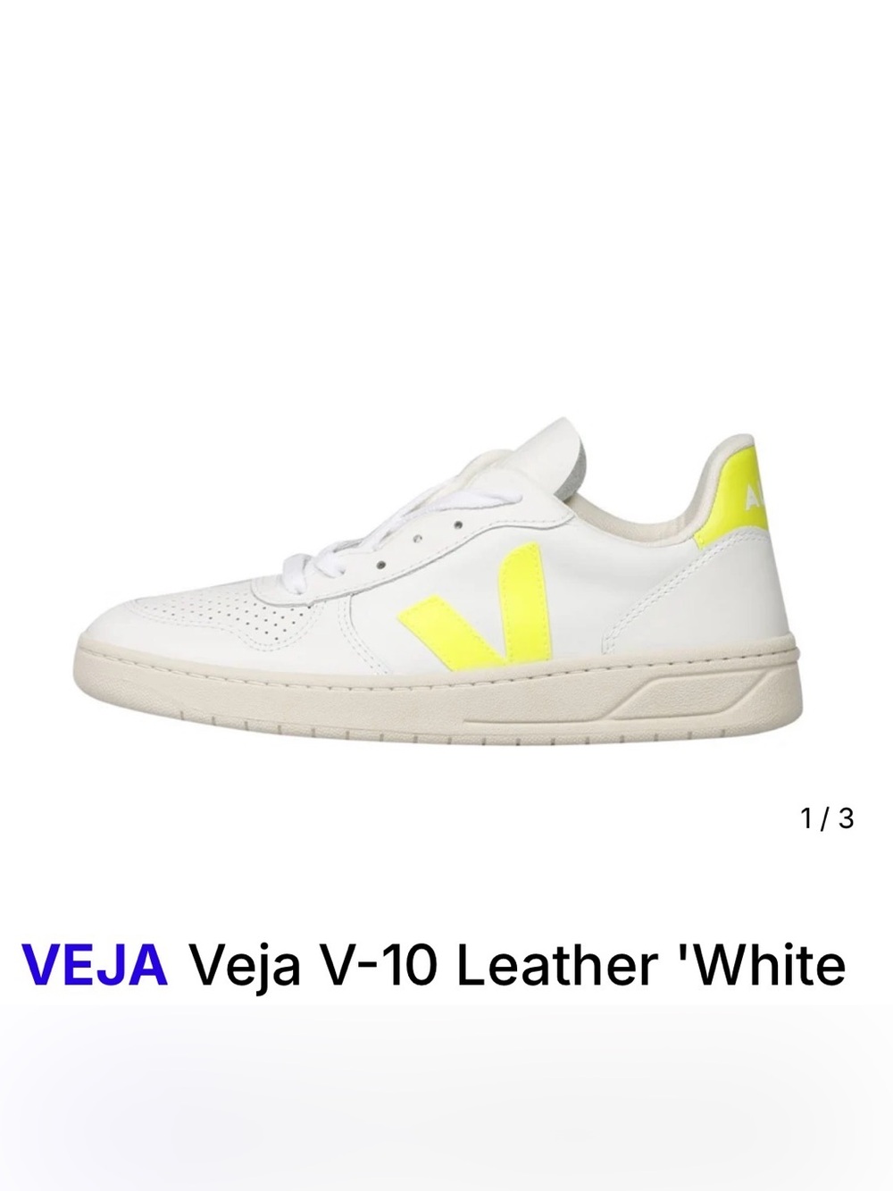 VEJA V-10 White Yellow